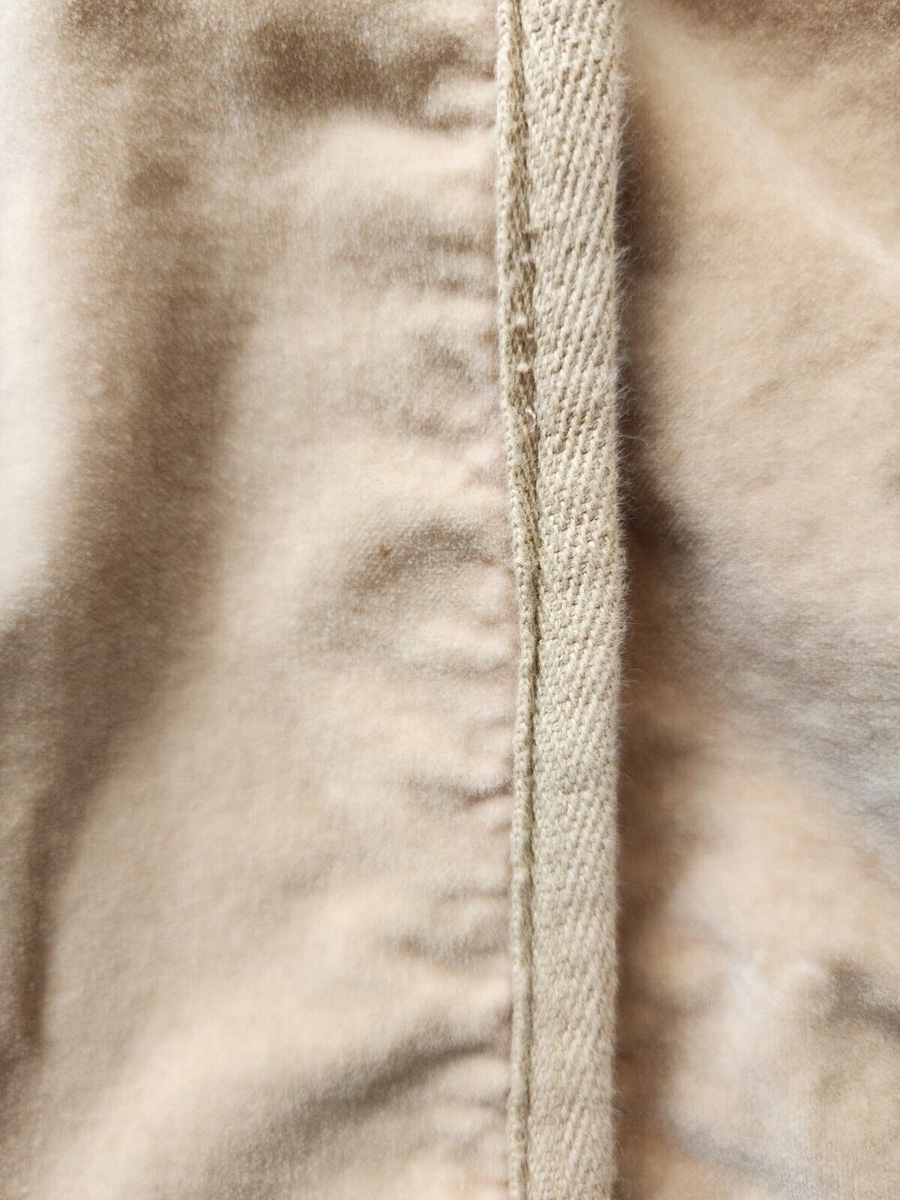 Massimo Dutti Velour Jacket Cream Cadet Long Sleeve Collared Lined Womens S - Picture 11 of 16